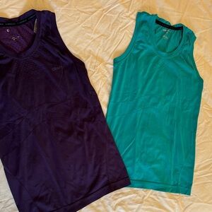 Craft Vibrant Purple and Teal Sleeveless athletic tops
